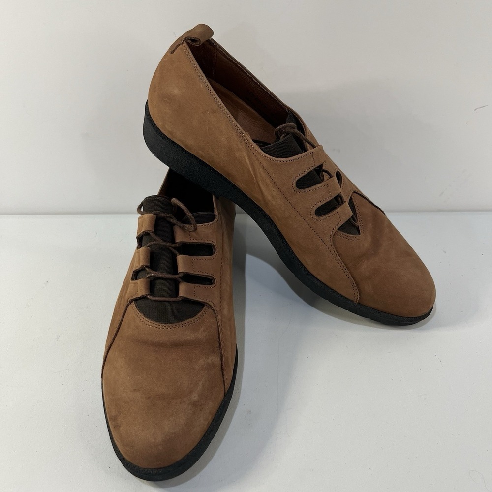 Sebago Nubuck Oxford Shoes Womens Sz 6.5 Suede Portugal 115-6017 Laces Comfort